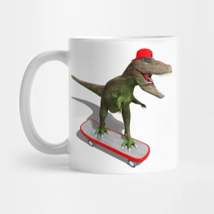 Skateboarding T-Rex Mug